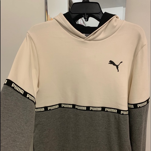 Puma Other - Boys XL (18-20) Cream/Grey PUMA Hoodie.